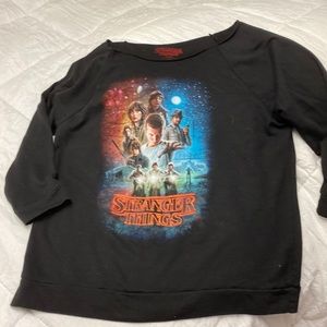 Size large, Stranger Things lightweight sweatshirt